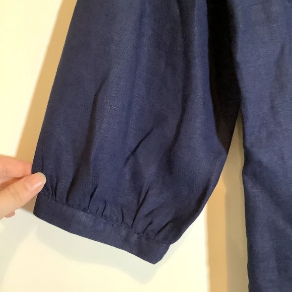 Lilly Pulitzer Blue Blouse Size M - Picture 5 of 8